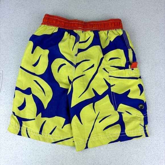 Mini Boden Tropical Swim Trunks 2-3 - Picture 7 of 7